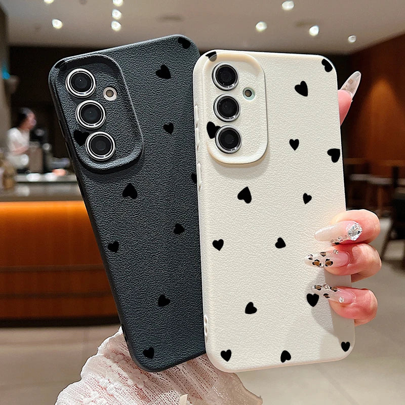 Black Love Hearts Case For Samsung