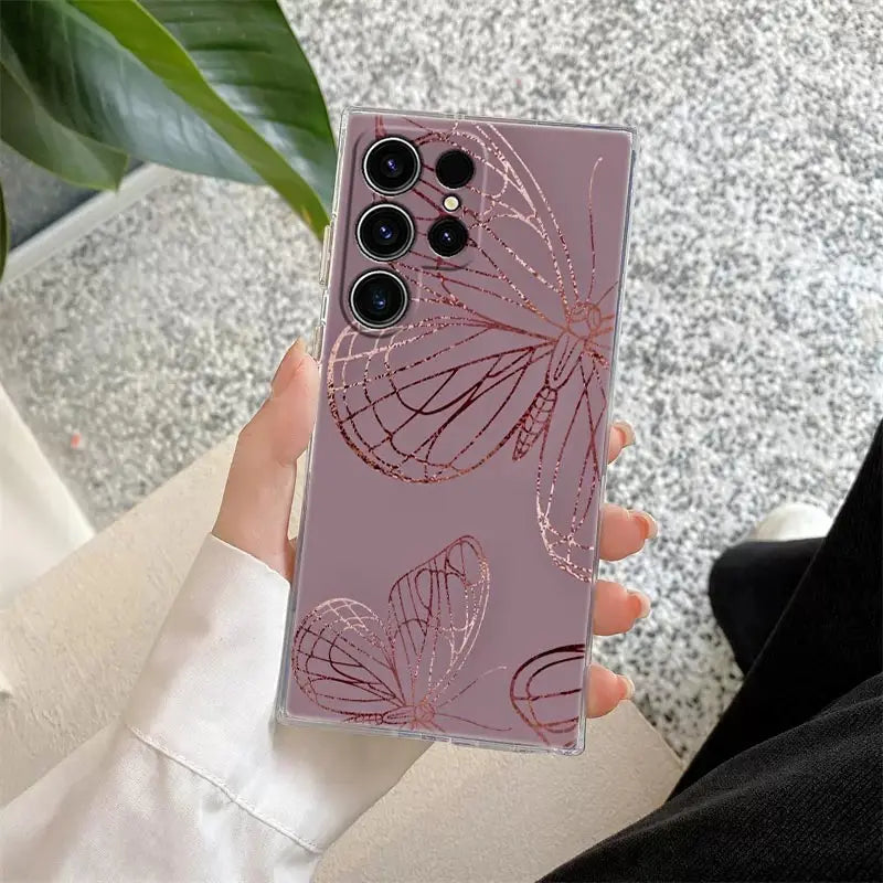 Glitter Pattern Phone Case For Samsung