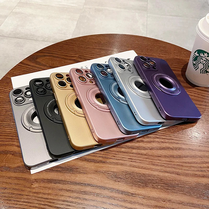 Folding Bracket Stand Magnetic Magsafe Matte Case