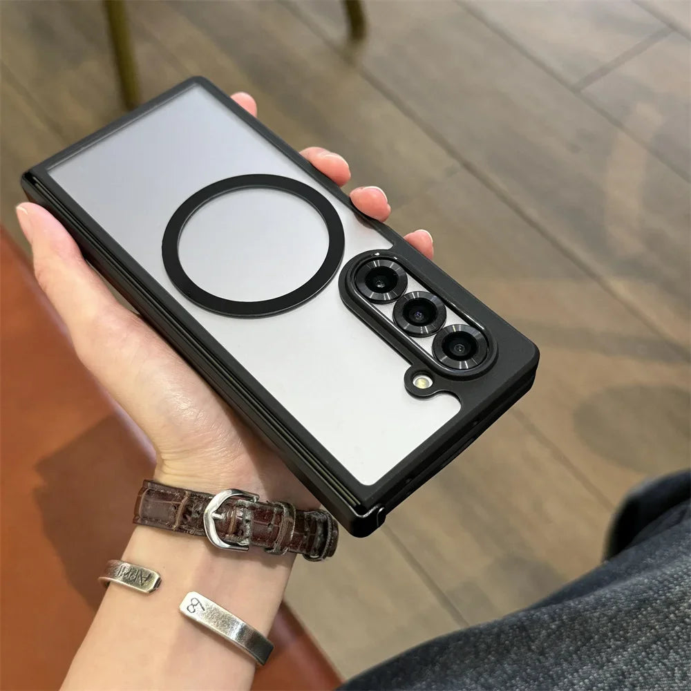 Transparent Magnetic Case for Samsung Galaxy Z Fold