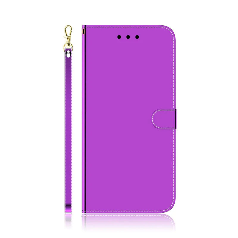 Magnetic Geometric Textile Pattern Wallet Case for Galaxy