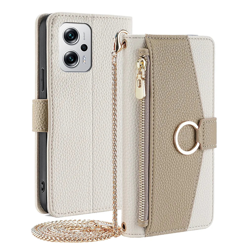 Zipper Crossbody Case For iPhone