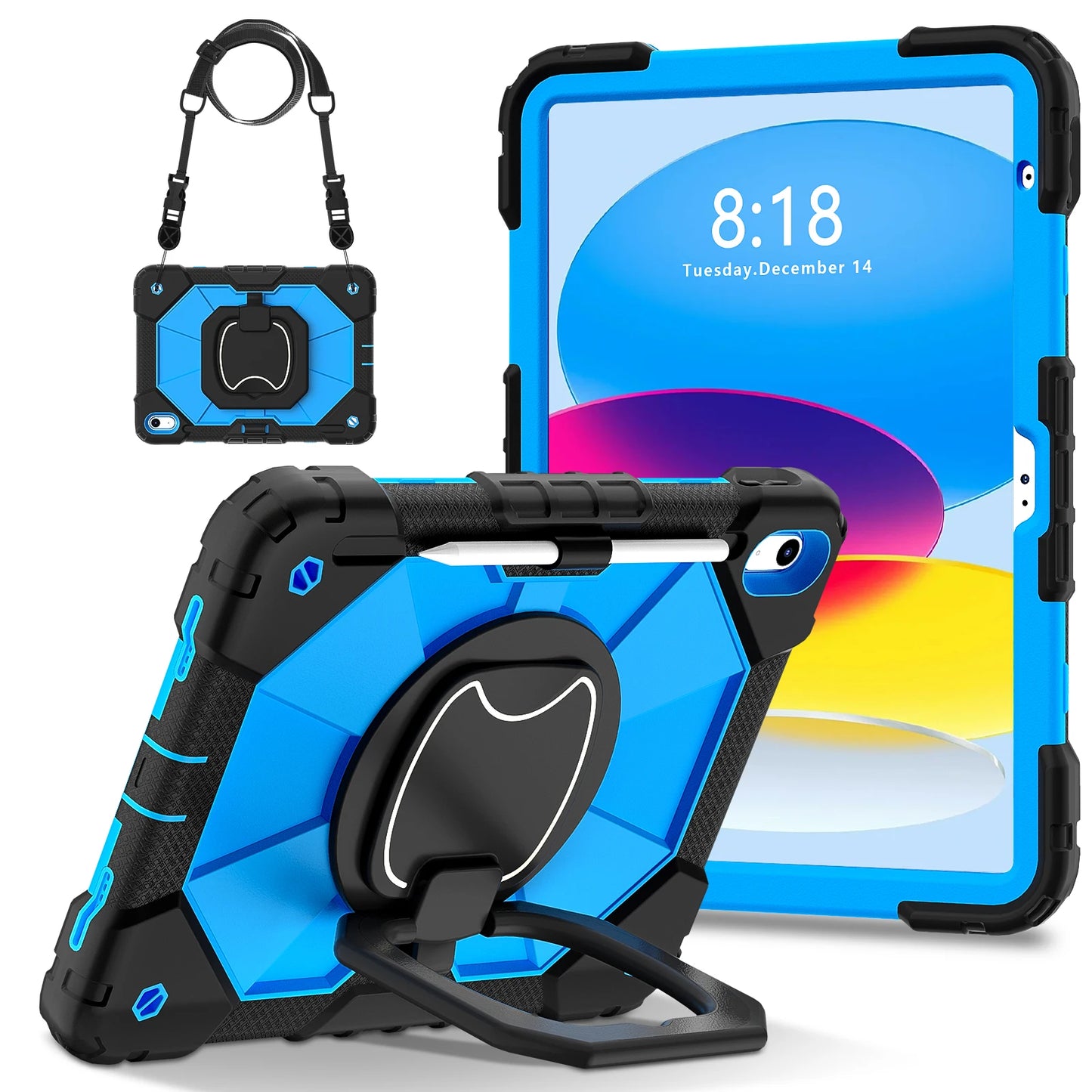 Protective Tablet Case for iPad with Satchel Stand