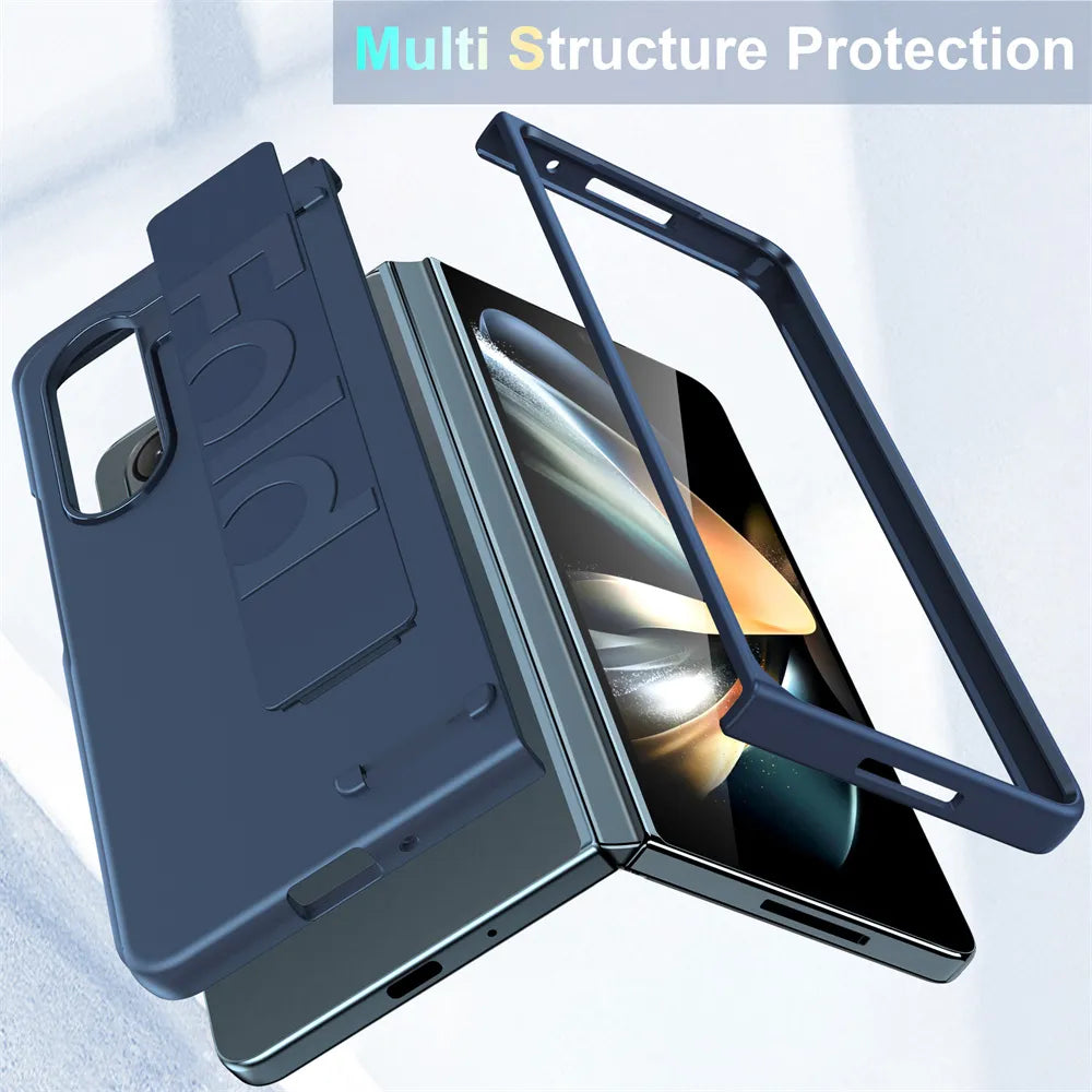 Thin Hard Case with Elastic Wrist Strap for Galaxy Z Fold