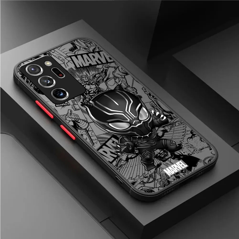 Matte Marvel Print Phone Case for Galaxy