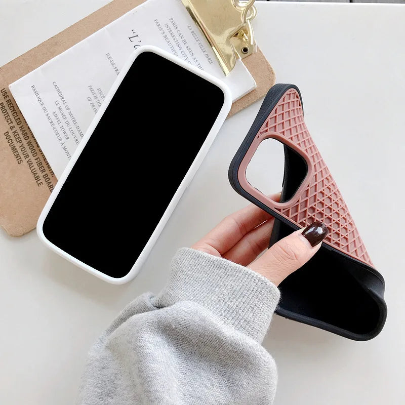 Waffle Shoe Sole Phone Case for iPhone