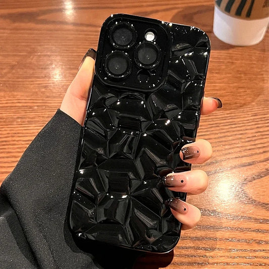 Luxury Glitter Cobble Pattern Phone Case for iPhone