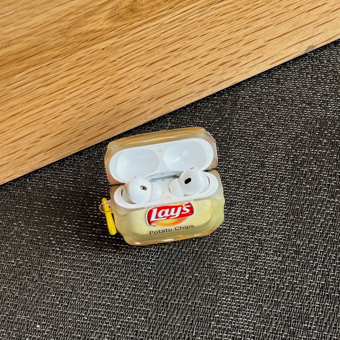 Cute Yellow Potato Chips Creative Case for Airpods