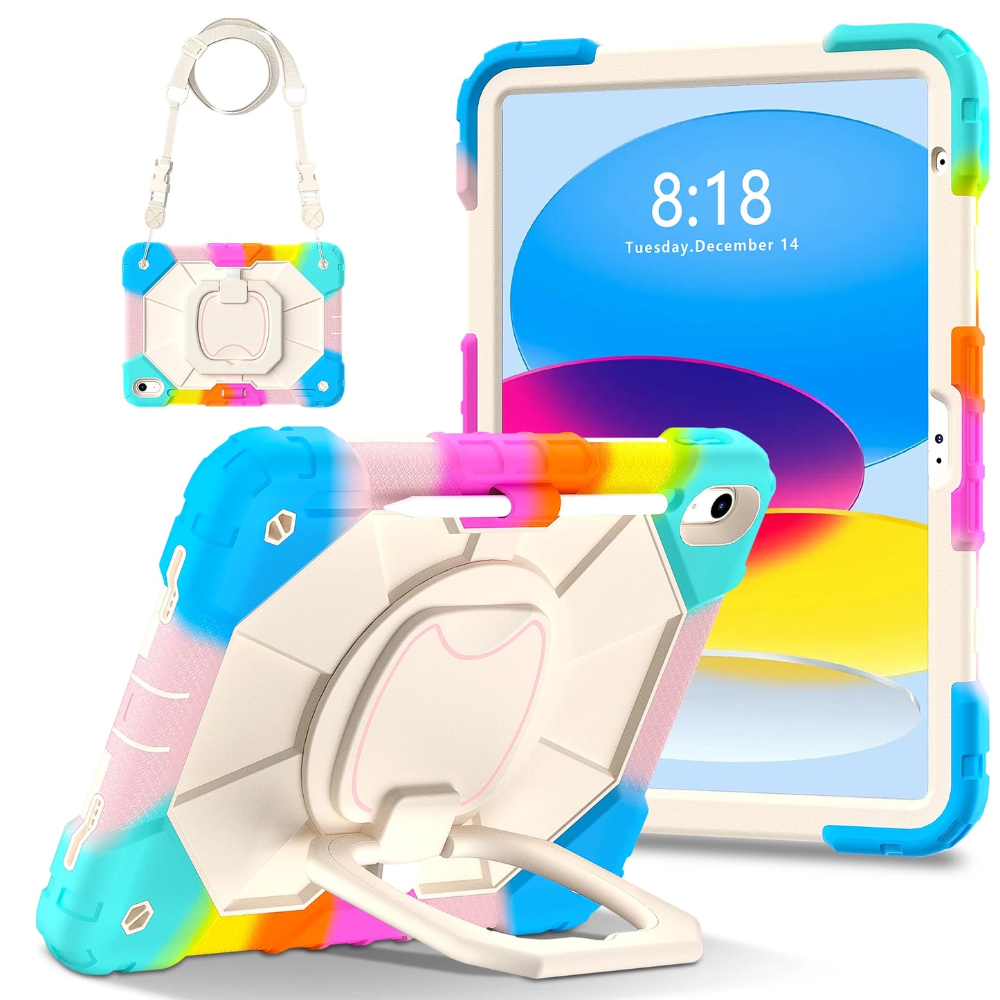 Protective Tablet Case for iPad with Satchel Stand