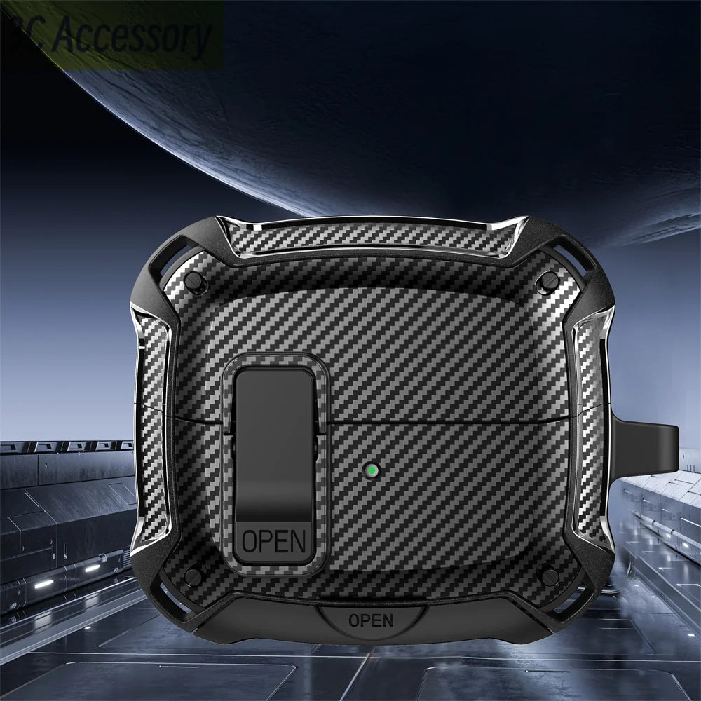 Secure Lock Clip Case for Samsung Buds with Cleaning kit