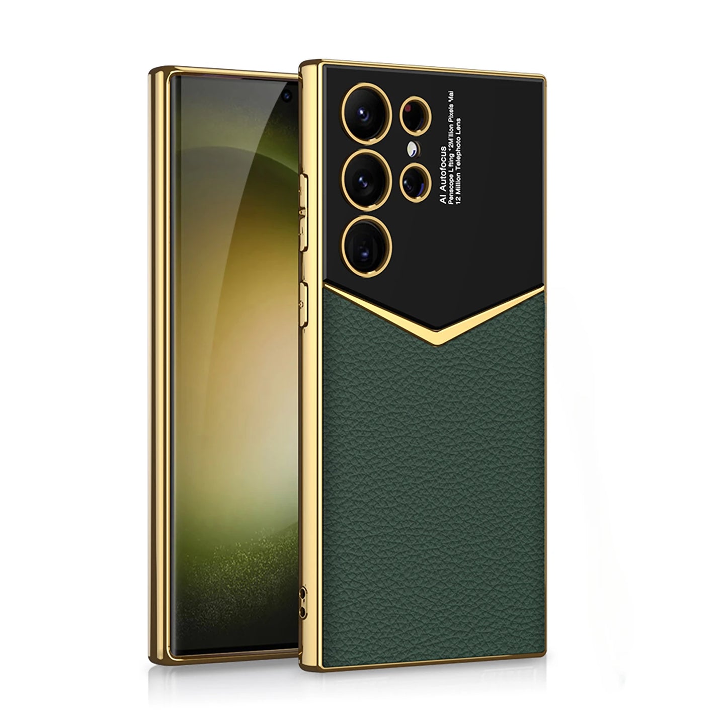 Carbon Fibre Leather Phone Case For Samsung