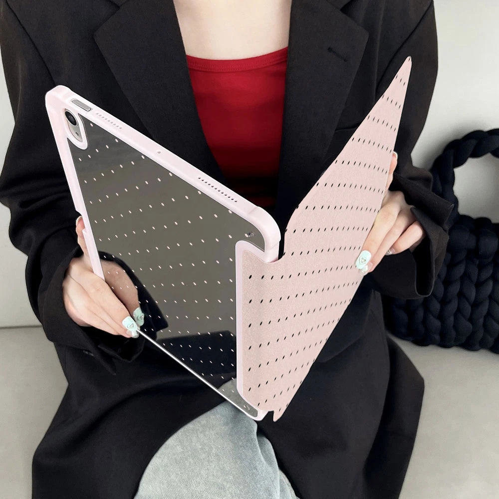Black Polka Dots Case for iPad
