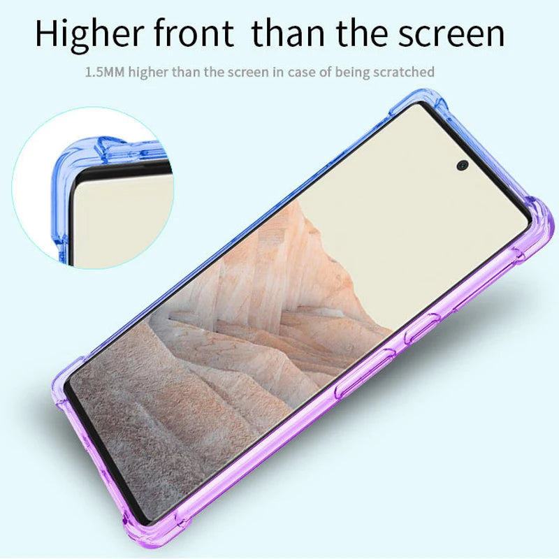 Ultra-Thin Gradient Silicone Case for Google