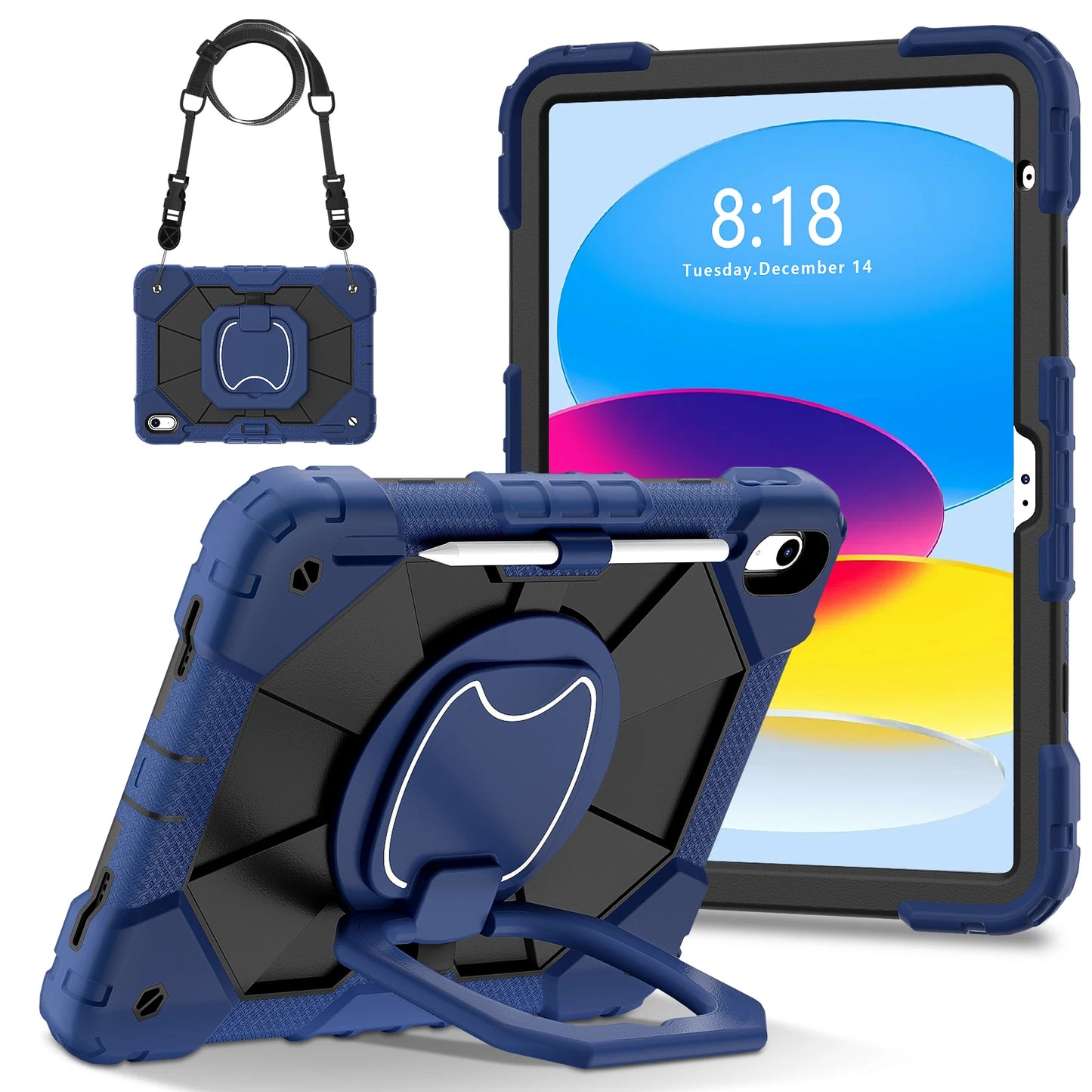 Protective Tablet Case for iPad with Satchel Stand