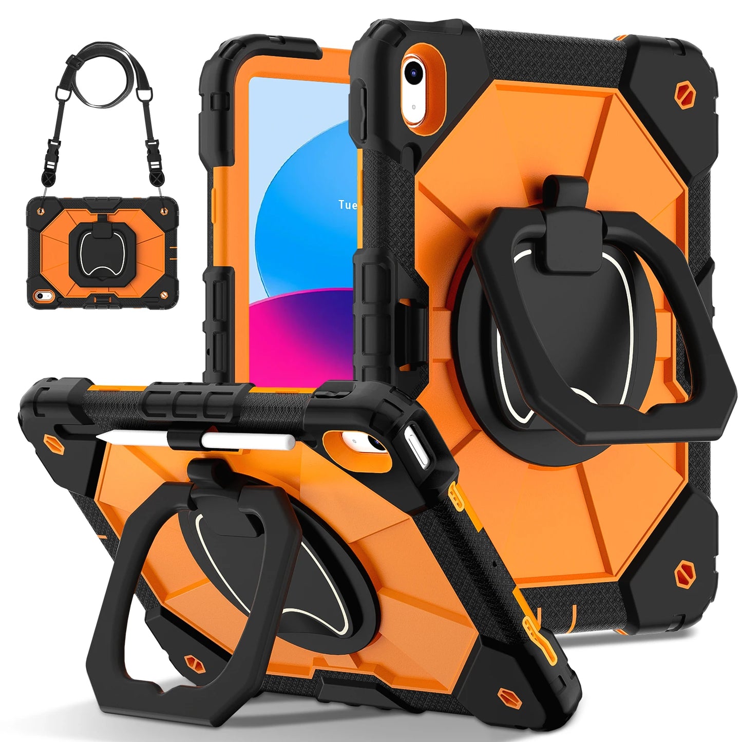 Protective Tablet Case for iPad with Satchel Stand