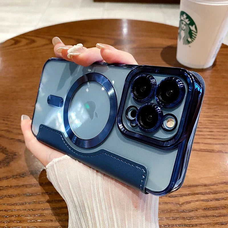 Flip Leather Magnetic Case for iPhone