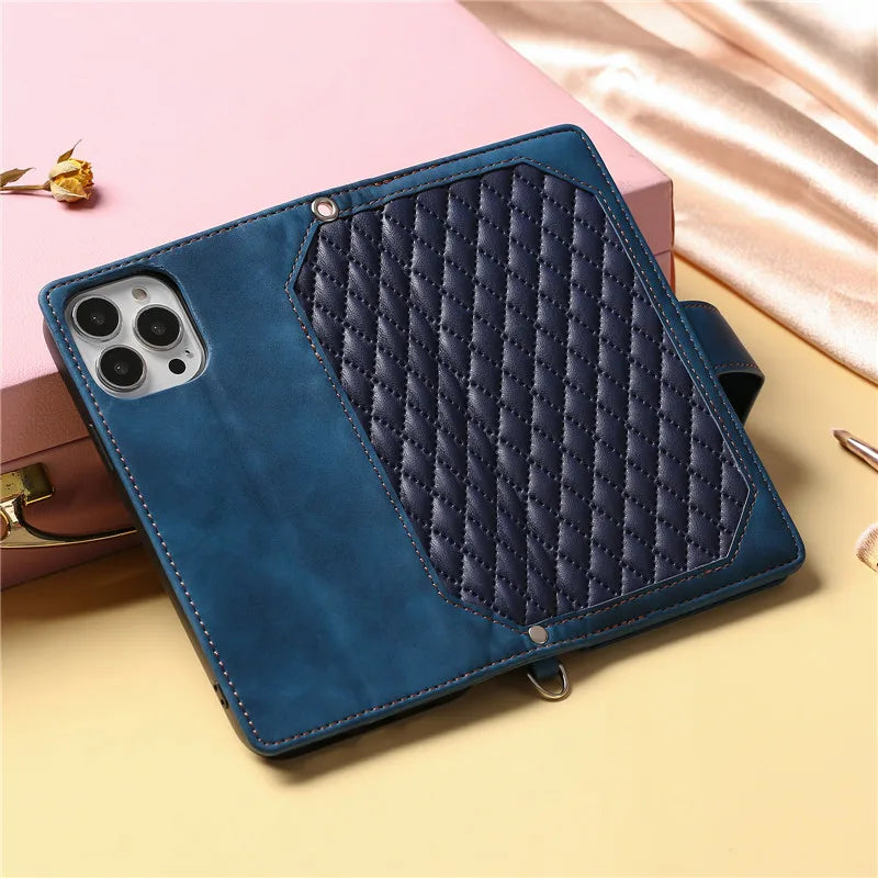 Zipper Wallet Leather Case for Samsung Galaxy