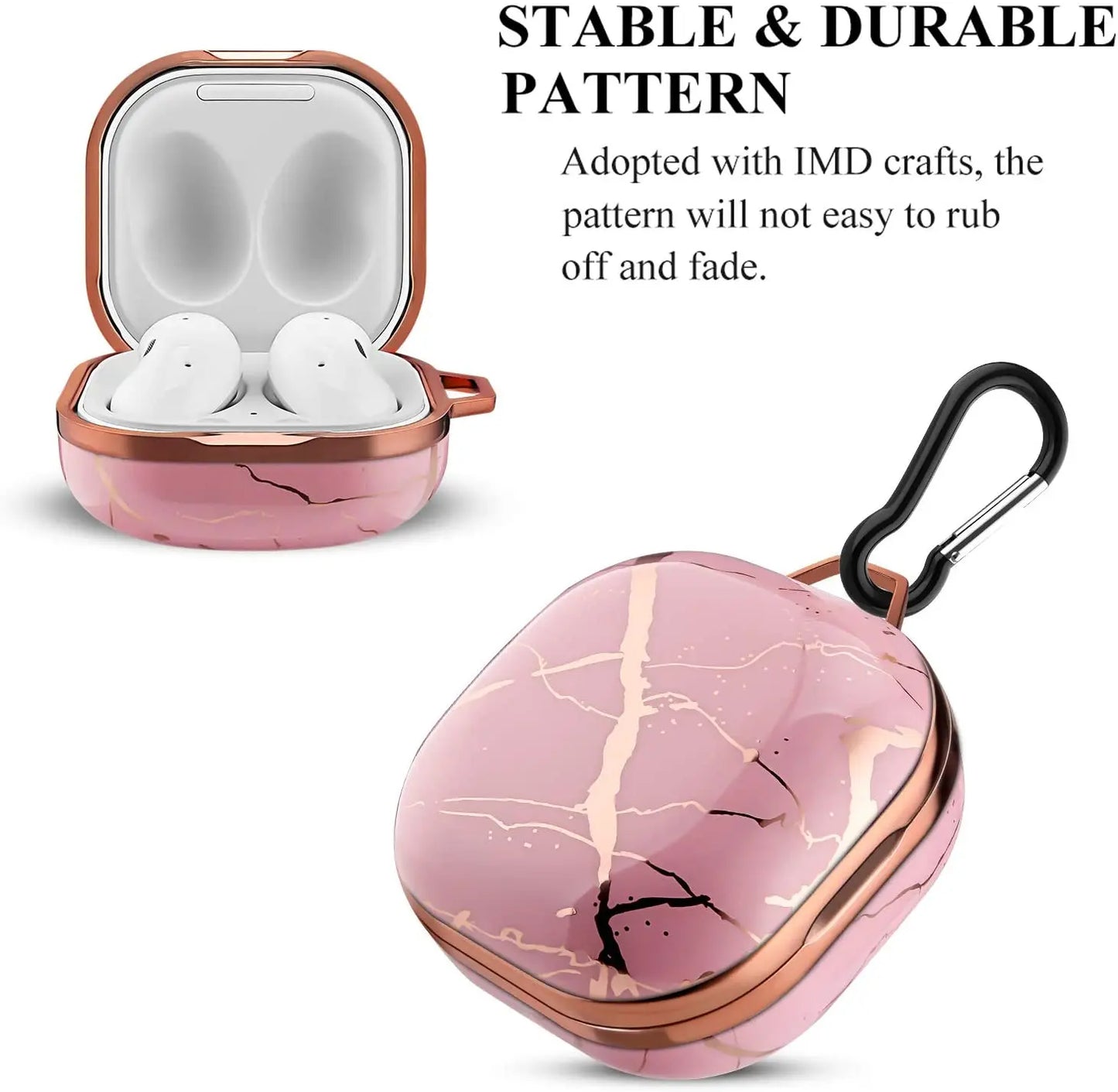 Smooth Marble Hard Shell Shock Galaxy Buds Cases