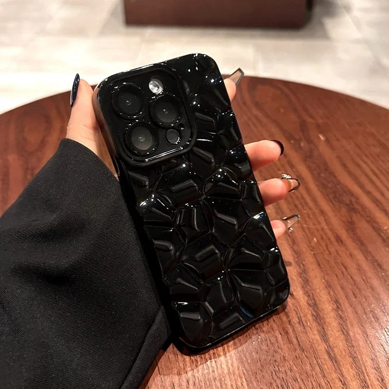 Luxury Glitter Cobble Pattern Phone Case for iPhone