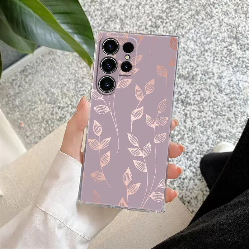 Glitter Pattern Phone Case For Samsung
