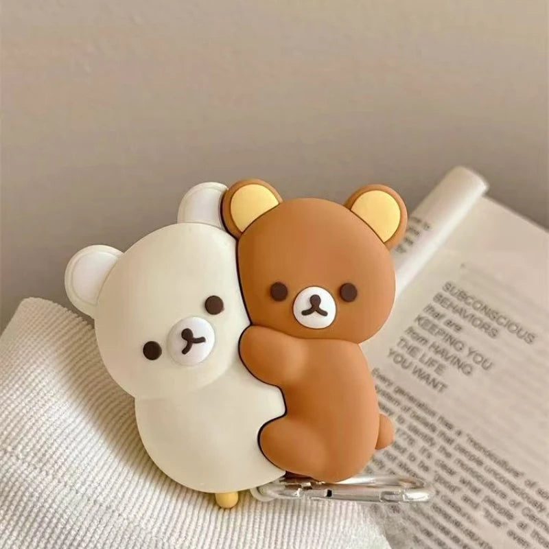 3D Hug Bear Silicone Earbuds case for Airpods