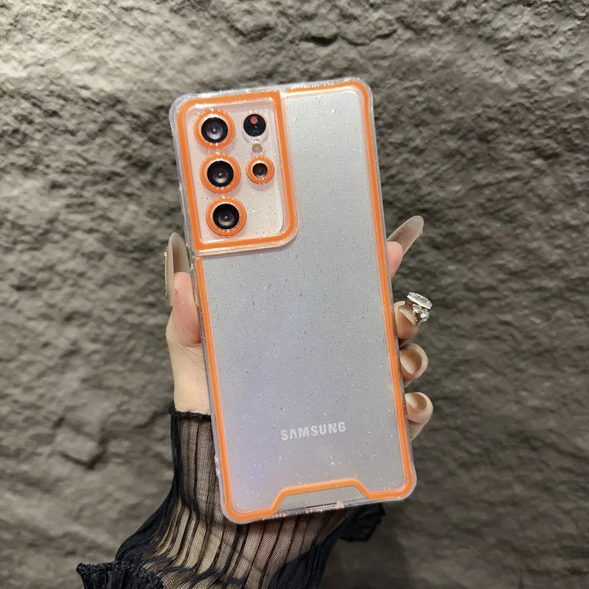 Luminous Neon Transparent Soft Case For Samsung