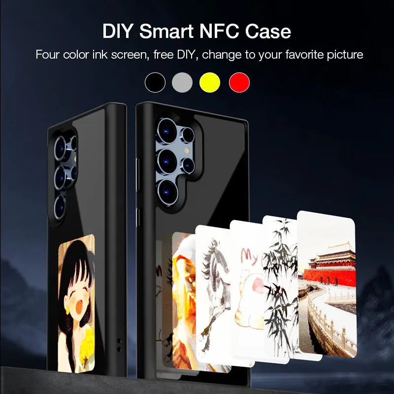 Smart NFC Ink Screen Phone Case for Galaxy S24 Ultra S24 Plus S23 Ultra