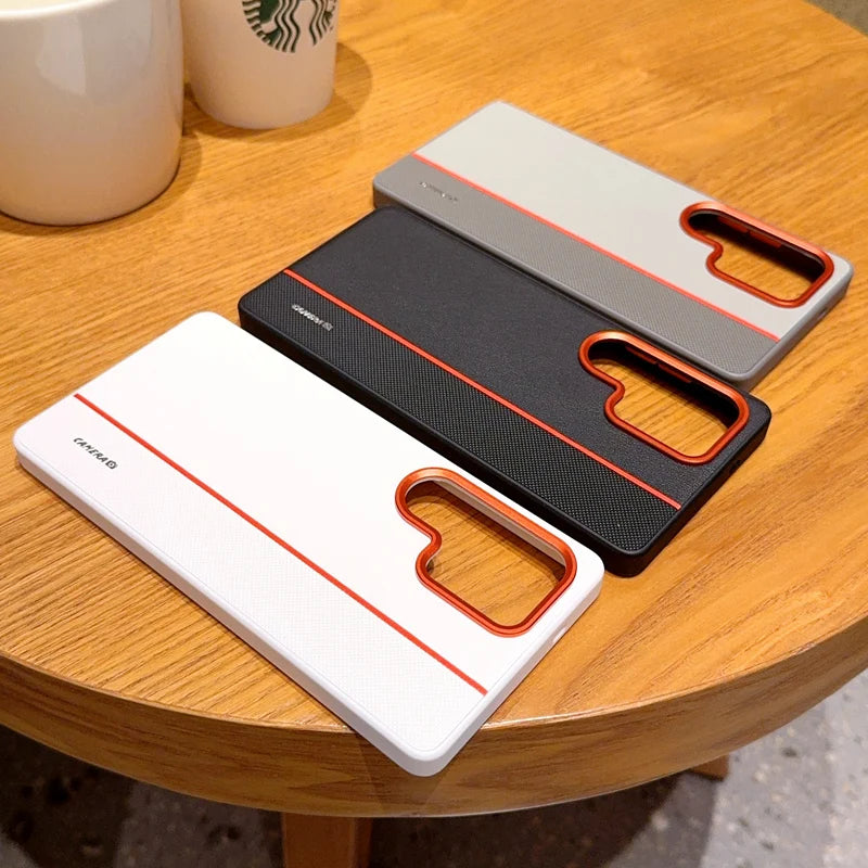 PU Leather Skin Protective Back Cover Case For Samsung