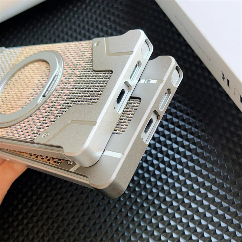 Aluminum Alloy Frameless Magsafe Phone Case For Samsung
