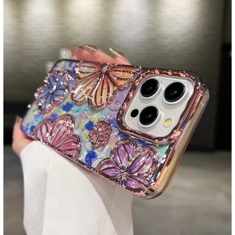3D Flower Phone Case For iphone