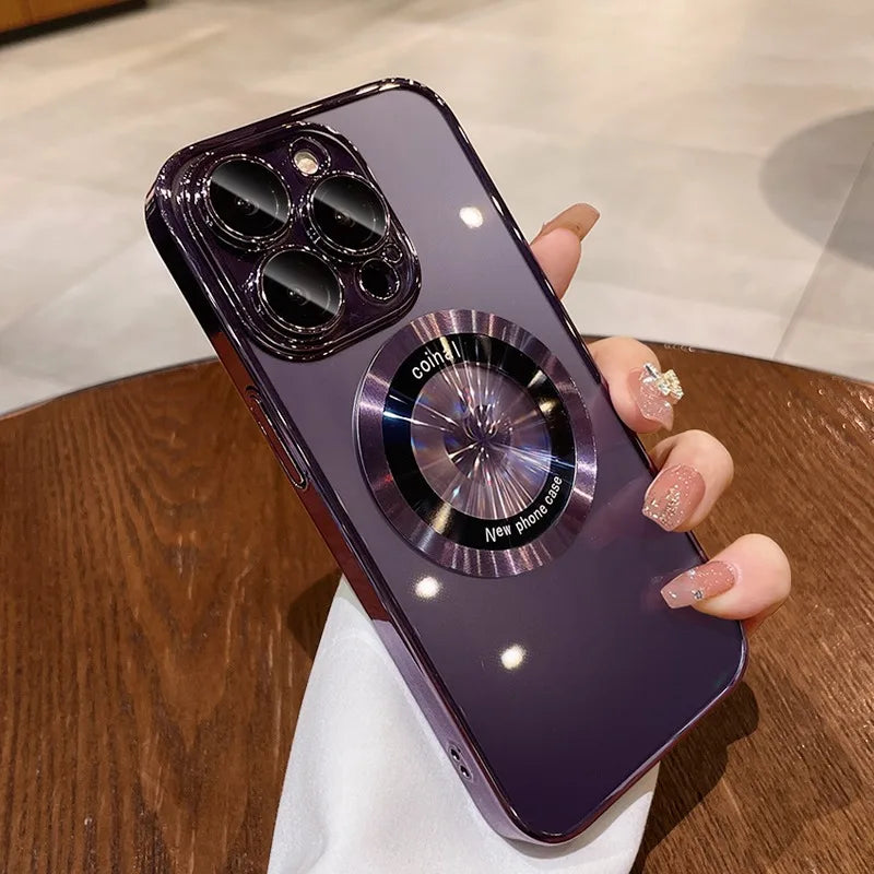 Transparent PC Plating Case for iPhone