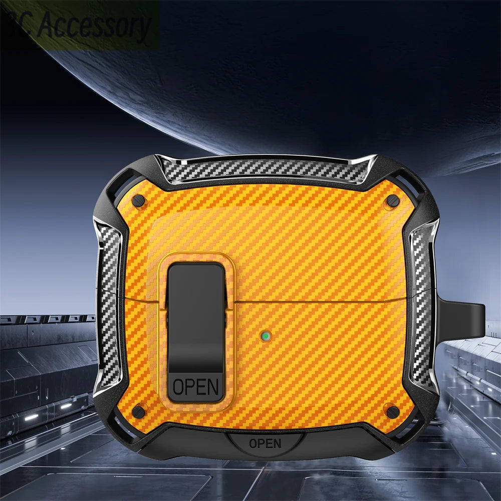 Secure Lock Clip Case for Samsung Buds with Cleaning kit