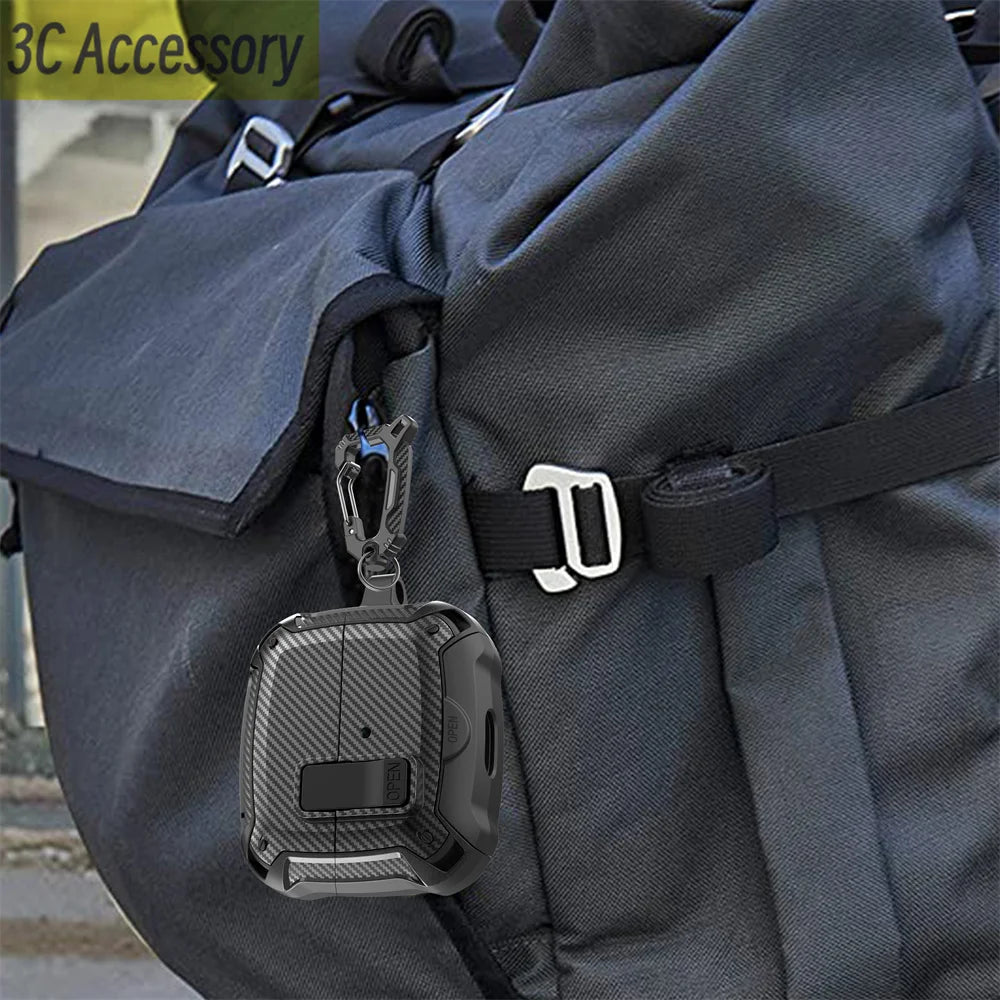 Secure Lock Clip Case for Samsung Buds with Cleaning kit