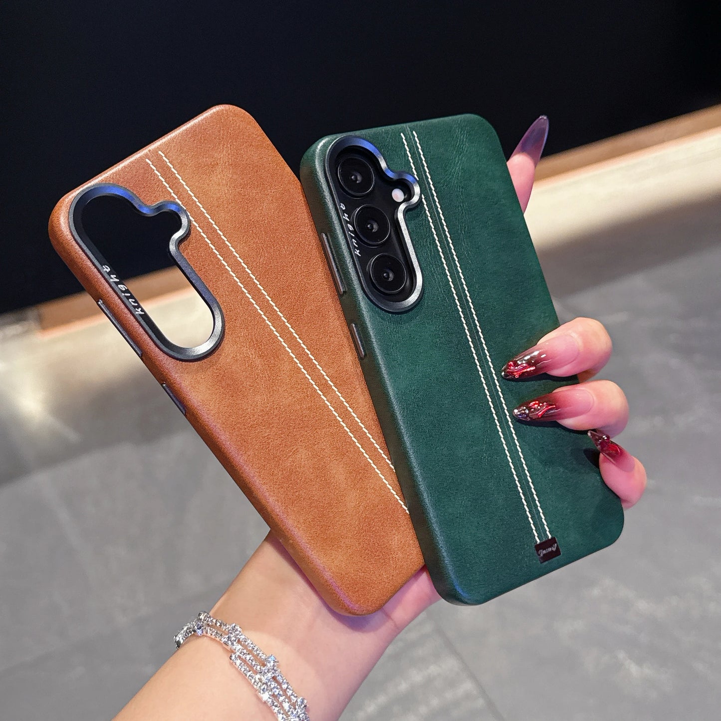 Magnetic Business Leather Case For Samsung