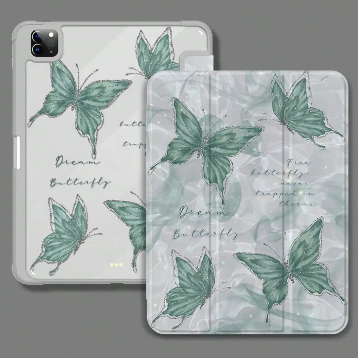 Water Wave Butterfly Case For iPad
