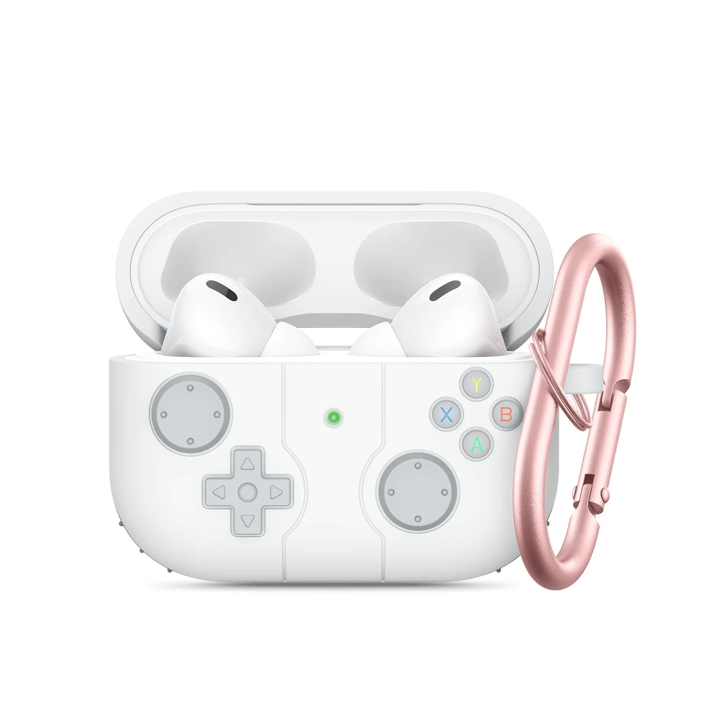 3D Game Player Design with Keychain Silicone Case For Airpods