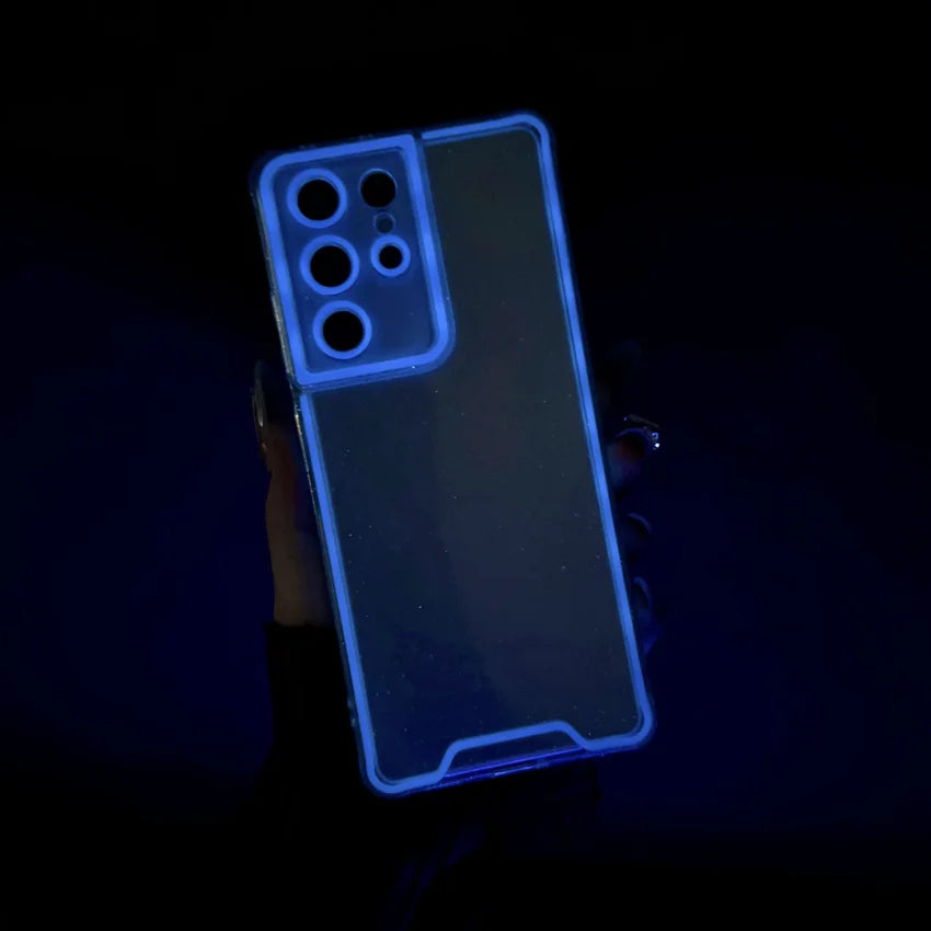 Luminous Neon Transparent Soft Case For Samsung