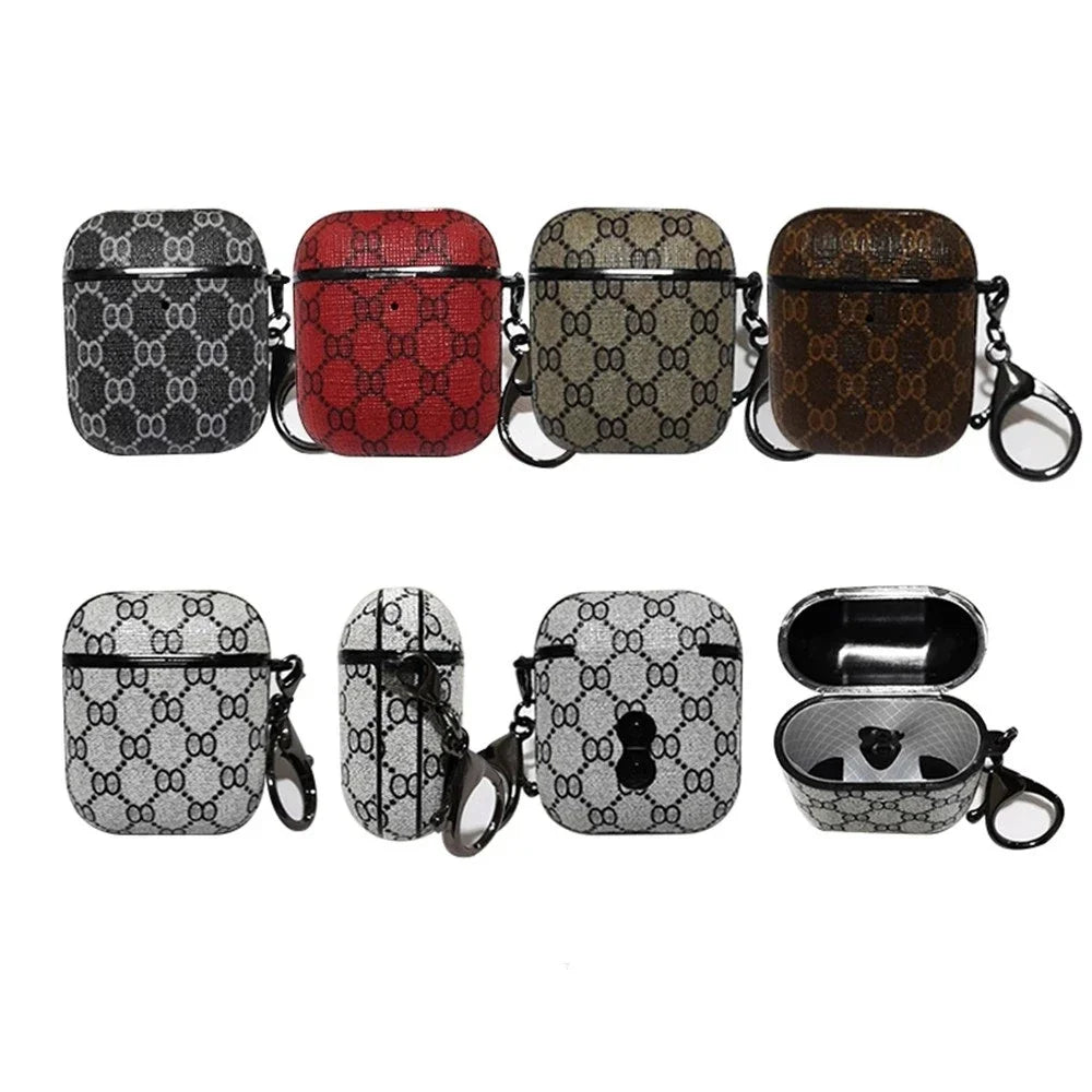 Luxury Case for Airpods with Keychain
