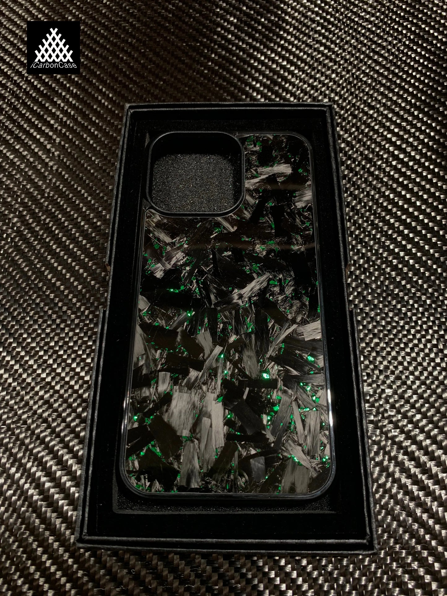 Magnetic Real Forged Carbon + TPU Case for iPhone