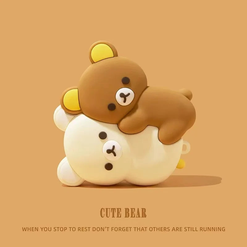 3D Hug Bear Silicone Earbuds case for Airpods