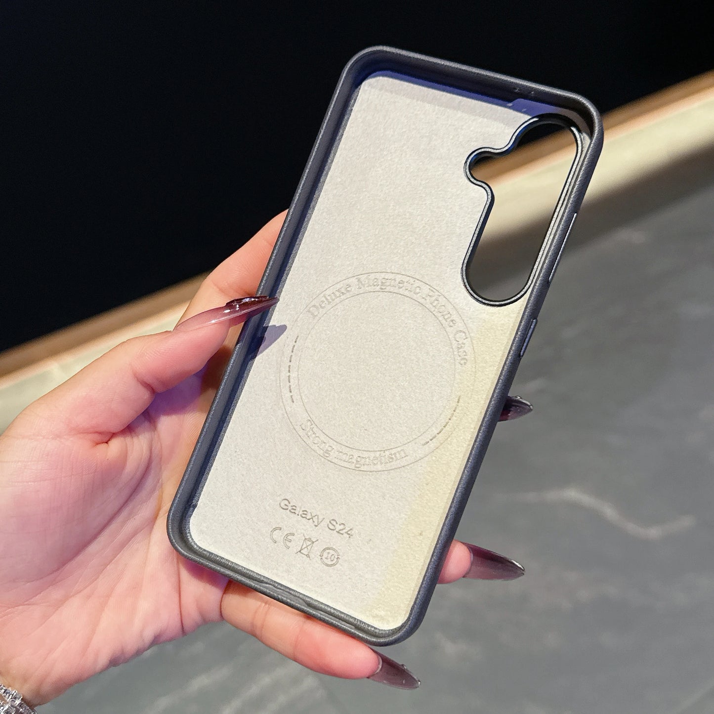 Magnetic Business Leather Case For Samsung