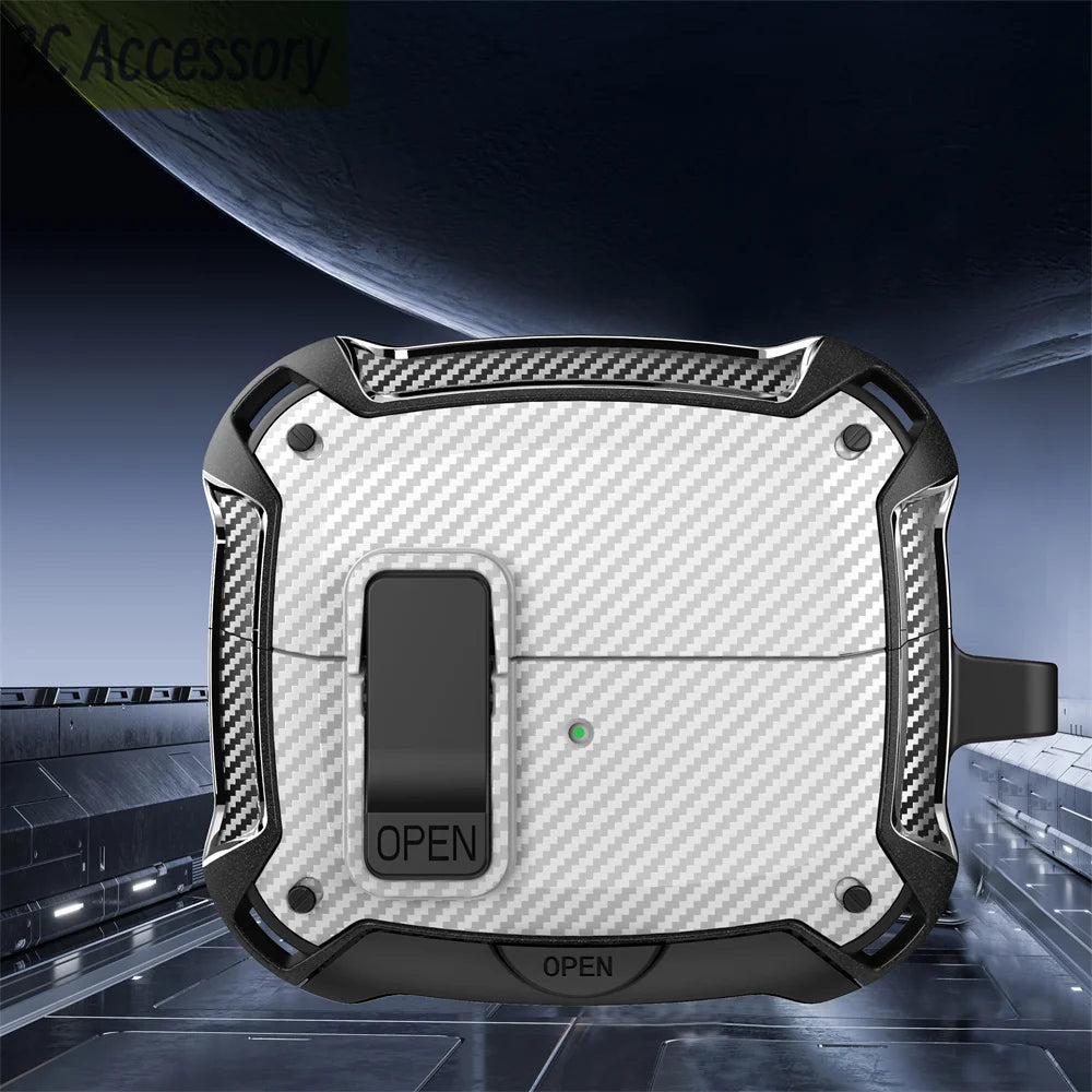 Secure Lock Clip Case for Samsung Buds with Cleaning kit
