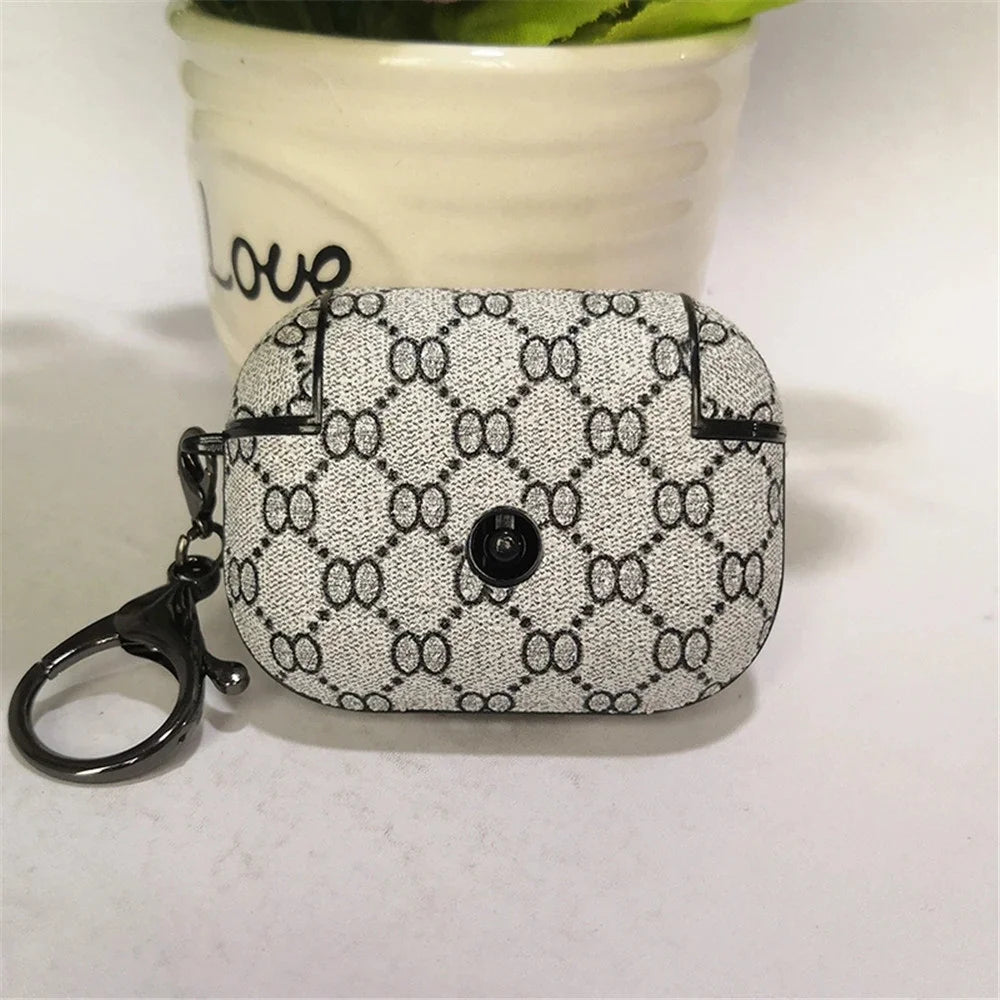 Luxury Case for Airpods with Keychain