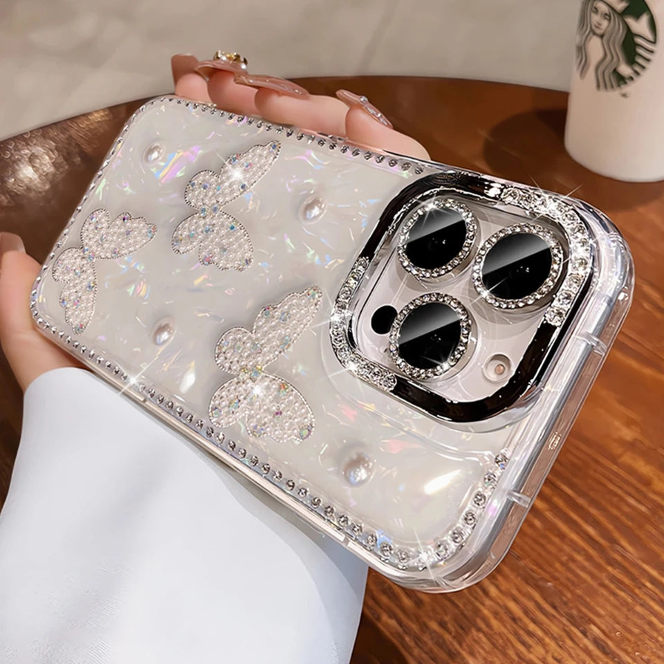 Luxury Bling Glitter Silicone Phone Case For iPhone