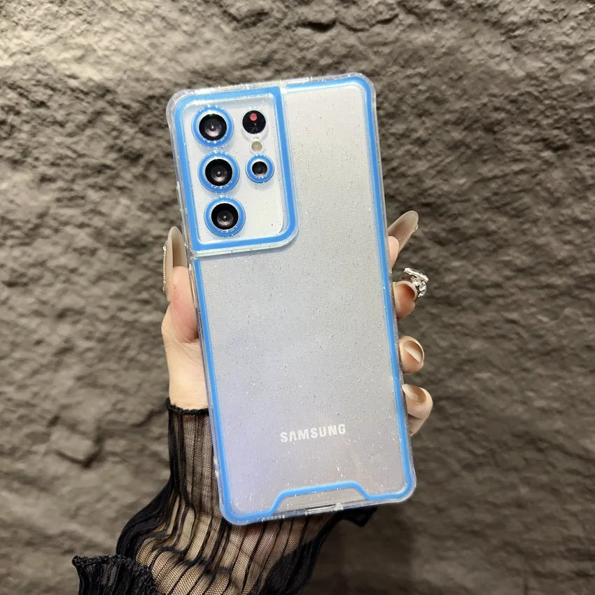 Luminous Neon Transparent Soft Case For Samsung