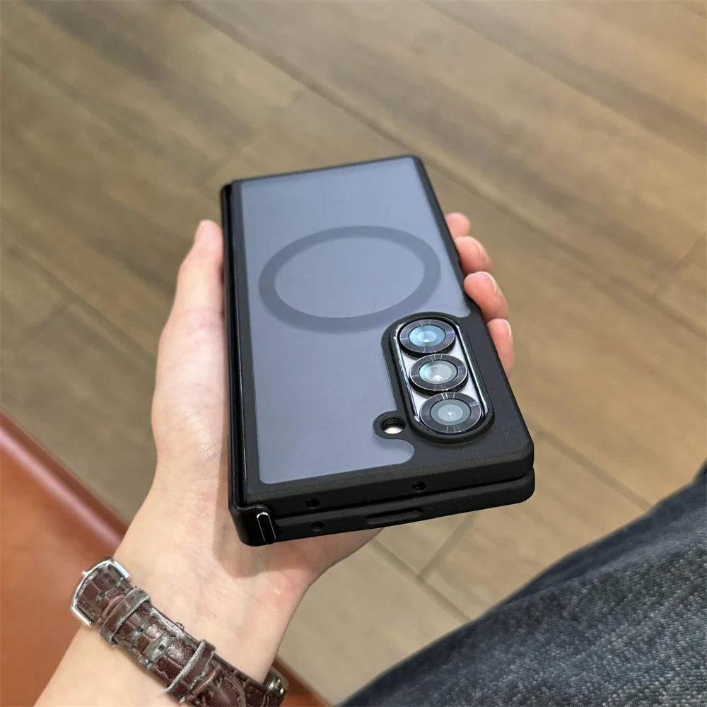 Transparent Magnetic Case for Samsung Galaxy Z Fold