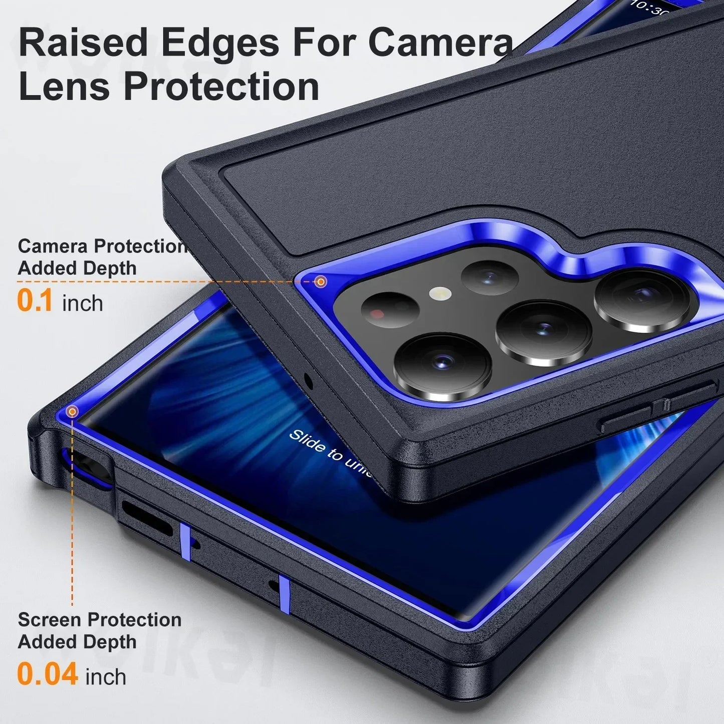Heavy Anti-Scratch Rugged Protective Kickstand Full Body Shockproof Case for Samsung