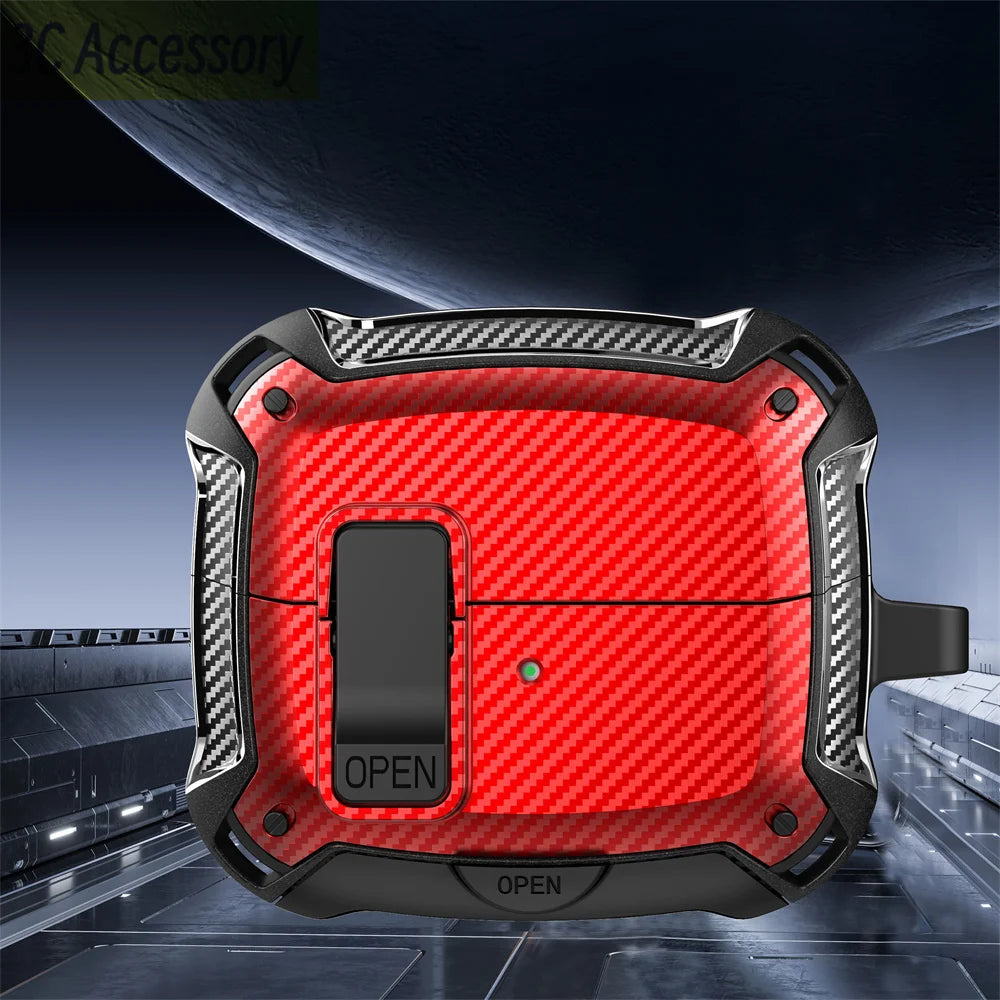 Secure Lock Clip Case for Samsung Buds with Cleaning kit