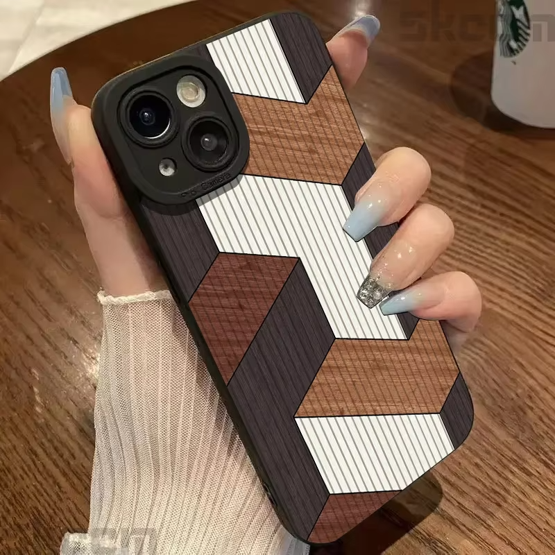 Vintage Wood Grain Pattern Phone Case For iPhone