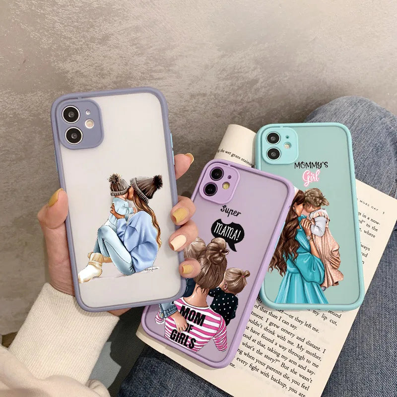 Super Mom  Baby Girl Fashion Family Case for iphone